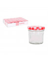 Bote de vidrio multiusos circular con tapa, recipiente, tarro de almacenamiento para guardar alimentos, conservas, galletas, leg