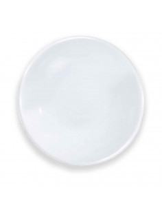 Pack de platillos redondo fabricado en vidrio opal, ideal para las tazas o servir, apto para lavavajillas. 1,5 x 13 x 13 cm