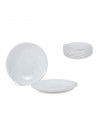 Pack de platillos redondo fabricado en vidrio opal, ideal para las tazas o servir, apto para lavavajillas. 1,5 x 13 x 13 cm