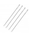 Pack de 4 pinchos para marisco de acero inoxidable, mini tenedores de langosta, multiusos, utensilios de cocina, aptos para lava