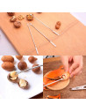 Pack de 4 pinchos para marisco de acero inoxidable, mini tenedores de langosta, multiusos, utensilios de cocina, aptos para lava