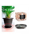 Porta maceta con 4 ruedas, facil uso, plástico resistente, ideal para plantas o jardín. 33,5 cm de diámetro.
