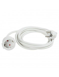 Cable alargador extensible 5m 16a/250v. Alargador 5m para 16a/250v. Alargadera de 5m como max 3680w.