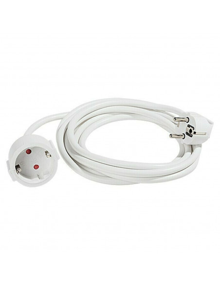 Cable alargador extensible 5m 16a/250v. Alargador 5m para 16a/250v. Alargadera de 5m como max 3680w.