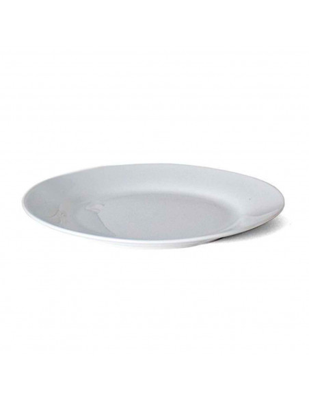 Plato redondo fabricado en porcelana, ideal para servir postres o aperitivos, apto para lavavajillas. 2 x 19 cm (alto x diámetro