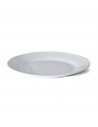 Plato redondo fabricado en porcelana, ideal para servir postres o aperitivos, apto para lavavajillas. 2 x 19 cm (alto x diámetro