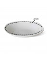 Plato hondo "Star" fabricado en porcelana, ideal para servir postres o aperitivos, apto para lavavajillas. 4 x 23 cm (alto x diá