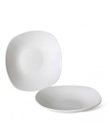 Plato hondo "Star" fabricado en porcelana, ideal para servir postres o aperitivos, apto para lavavajillas. 4 x 23 cm (alto x diá