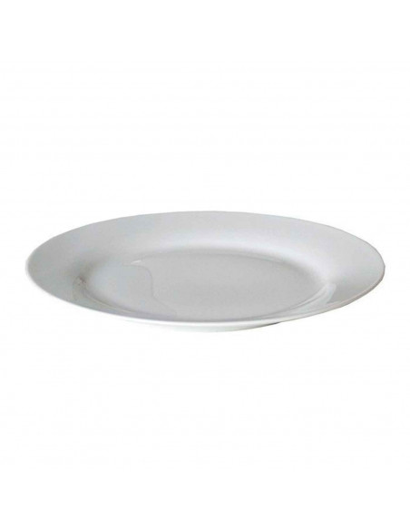 Plato llano "Balta" fabricado en porcelana, ideal para servir postres o aperitivos, apto para lavavajillas. 2,5 x 24 cm (alto x