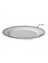 Plato llano "Balta" fabricado en porcelana, ideal para servir postres o aperitivos, apto para lavavajillas. 2,5 x 27 cm (alto x