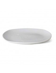 Plato llano "Star" fabricado en porcelana, ideal para servir postres o aperitivos, apto para lavavajillas. 2 x 26 cm (alto x diá