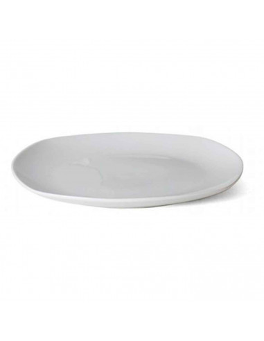Plato llano "Star" fabricado en porcelana, ideal para servir postres o aperitivos, apto para lavavajillas. 2 x 26 cm (alto x diá