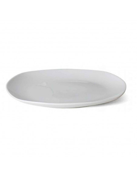 Plato llano "Star" fabricado en porcelana, ideal para servir postres o aperitivos, apto para lavavajillas. 2 x 26 cm (alto x diá