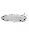 Plato llano "Star" fabricado en porcelana, ideal para servir postres o aperitivos, apto para lavavajillas. 2 x 26 cm (alto x diá