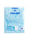 Funda de colchón cubre colchón 100% poliéster elástica con cremallera azul 90 cm azul