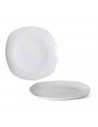 Plato llano "Star" fabricado en porcelana, ideal para servir postres o aperitivos, apto para lavavajillas. 2 x 26 cm (alto x diá
