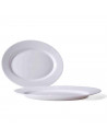 Fuente ovalada "Toledo" fabricado en vidrio opal, ideal para servir postres o aperitivos, apto para lavavajillas. 2,5 x 26 x 35,