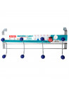 Perchero para puerta, 4 ganchos, hierro y resina, colgador de ropa metálico para baño, dormitorio, cocina, gabinete, cajón, 17 x