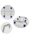 Perchero para puerta, 4 ganchos, hierro y resina, colgador de ropa metálico para baño, dormitorio, cocina, gabinete, cajón, 17 x