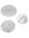 Perchero para puerta de hierro, 12 ganchos, colgador de ropa metálico para baño, dormitorio, cocina, gabinete, cajón, 24 x 45 x