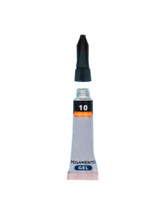 Pegamentos 3 gr Silbor en el gel transparente, rápido e instantáneo, superficies de cerámica, plástico, entre otros.