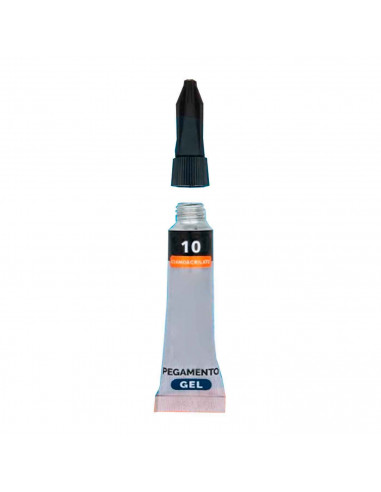 Pegamentos 3 gr Silbor en el gel transparente, rápido e instantáneo, superficies de cerámica, plástico, entre otros.