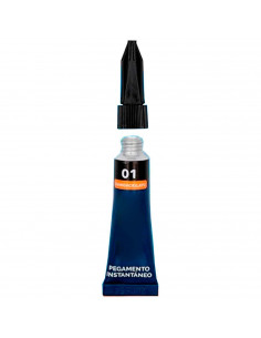 Pegamento de 3 g Silbor en el gel transparente, rápido e instantáneo, superficies de cerámica, plástico o cristal.