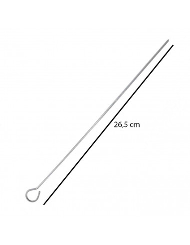 Kit de pinchos morunos de metal, logitud 26,5 cm , 4 Unidades, ideal para disfrutar en familia, amigos, trabajo, aire libre, pla