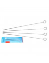 Kit de pinchos morunos de metal, logitud 26,5 cm , 4 Unidades, ideal para disfrutar en familia, amigos, trabajo, aire libre, pla