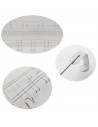 Perchero para puerta de hierro, 10 ganchos, colgador de ropa metálico para baño, dormitorio, cocina, gabinete, cajón, 24 x 39 x