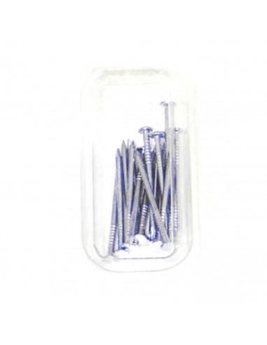 Blister de clavos surtidos, 4 clavos diferentes, adaptable a superficies como madera o ladrillo. Ideales para colgar cuadros y o