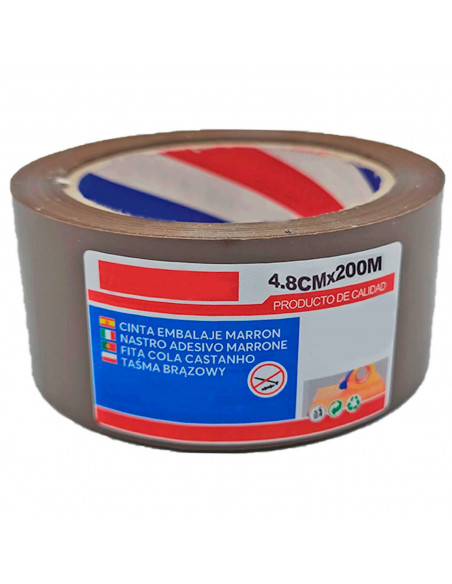 Tradineur - Cinta embalaje adhesiva, precinto multiusos para embalar, sellar, empaquetar, cerrar cajas, resistente al desgarro, Tradineur - Cinta embalaje adhesiva, precinto multiusos para embalar, sellar, empaquetar, cerrar cajas, resistente al desgarro,