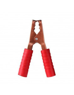 Pinzas para baterías de 14 cm, 2 unidades, Plástico y metal, alta calidad. Mantener alejado de los niños.