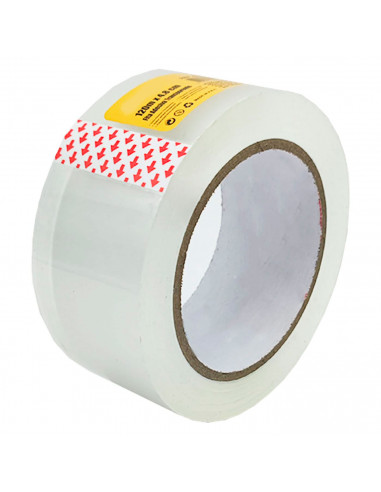 Tradineur - Cinta adhesiva transparente de embalaje, precinto multiusos para embalar, sellar, empaquetar, cerrar cajas, resisten