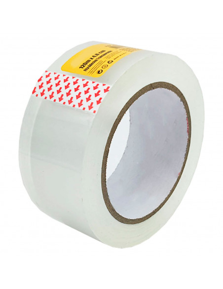 Tradineur - Cinta adhesiva transparente de embalaje, precinto multiusos para embalar, sellar, empaquetar, cerrar cajas, resisten
