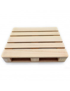 Tradineur - Palet decorativo de madera, bandeja, posavasos para bebidas, tapas, pinchos, manualidades, bar, fiesta, hogar, 24 x