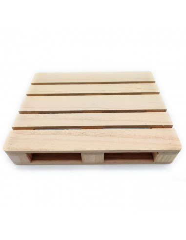 Tradineur - Palet decorativo de madera, bandeja, posavasos para bebidas, tapas, pinchos, manualidades, bar, fiesta, hogar, 24 x
