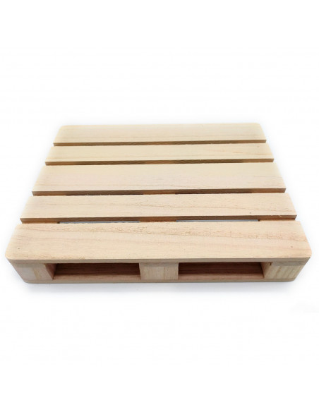 Tradineur - Palet decorativo de madera, bandeja, posavasos para bebidas, tapas, pinchos, manualidades, bar, fiesta, hogar, 24 x