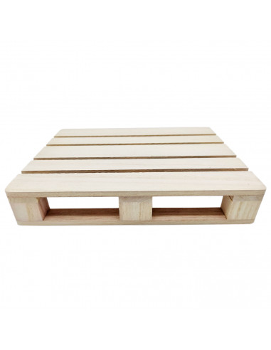 Tradineur - Palet decorativo de madera, bandeja, posavasos para bebidas, tapas, pinchos, manualidades, bar, fiesta, hogar, 24 x