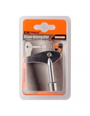 Llave triangular de acero inoxidable, 6 x 5 cm, cómoda, versátil, ergonómica. Ideal para reparaciones.