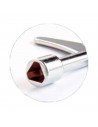 Llave triangular de acero inoxidable, 6 x 5 cm, cómoda, versátil, ergonómica. Ideal para reparaciones.