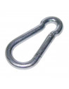 Mosquetón de hierro, 8 x 4 cm, cómoda, versátil, ergonómica. Ideal para enganches de seguridad para cargas o personal que trabaj