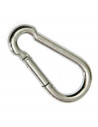 Mosquetón de hierro, 8 x 4 cm, cómoda, versátil, ergonómica. Ideal para enganches de seguridad para cargas o personal que trabaj