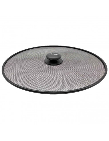 Tapa antisalpicaduras para sartén con malla antiadherente, metal, asa de plástico, pantalla, protector contra grasa, aceites, 29
