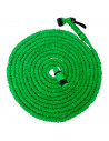 Manguera de jardín extensible con pistola y adaptadores, 7 patrones de riego, irrigación, labores jardinería, agricultura, lavad