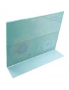 Portafotos, soporte transparente de sobremesa para fotos, plástico, marco para fotografías, oficinas, negocios, hogar (Horizonta