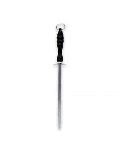 Afilador de cuchillo manual fabricado en hierro, longitud de 29,7 cm, afilador profesional de cocina para cuchillos jamoneros.