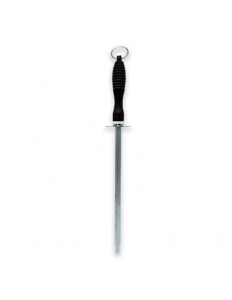 Afilador de cuchillo manual fabricado en hierro, longitud de 29,7 cm, afilador profesional de cocina para cuchillos jamoneros.