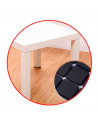 Protector cuadrado de patas de sillas, mesas o muebles. 1 fieltro adhesivo. Protector adhesivo para patas de muebles, fieltro pa