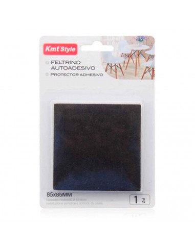 Protector cuadrado de patas de sillas, mesas o muebles. 1 fieltro adhesivo. Protector adhesivo para patas de muebles, fieltro pa